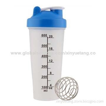 600mL Food-grade BPA-free Plastic Blender Bottle